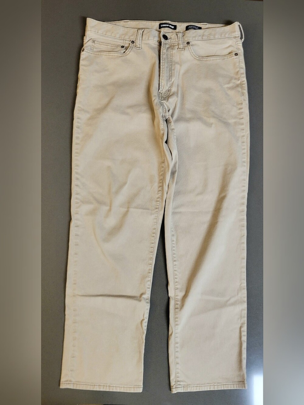 Lands' End Men's Light Beige Chino Pants